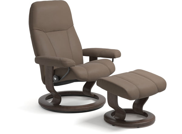 Stressless Consul Recliner Medium - Batick Mole