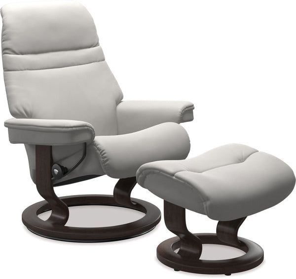 Stressless Sunrise Recliner Large - Batick Platinum Grey