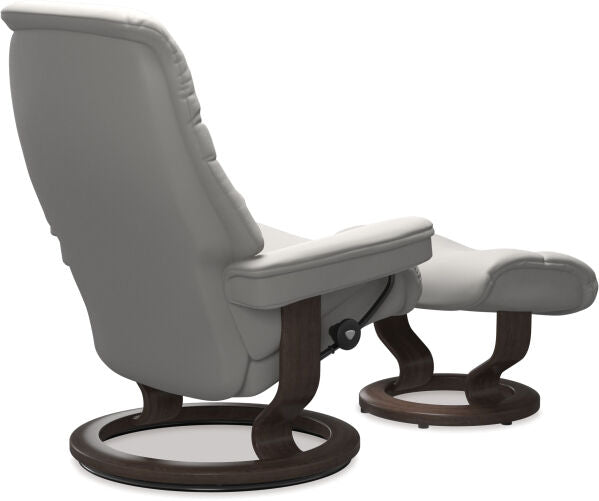 Stressless Sunrise Recliner Large - Batick Platinum Grey