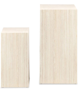 Dice Coffee Table Set - Pedestal