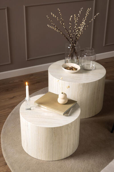 Dice Coffee Table Set - Round