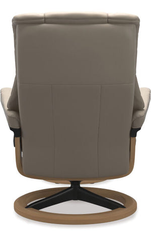 Stressless Mayfair Leather Large Recliner Signature Base - Paloma Mushroom