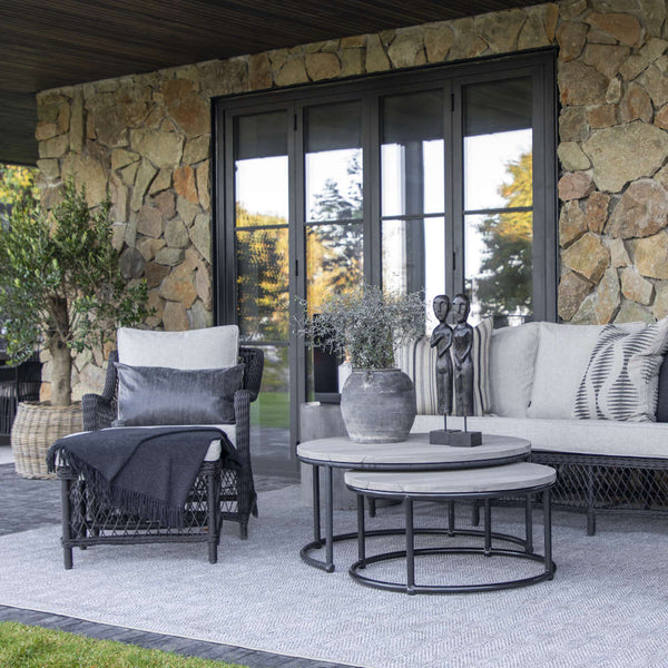 Artwood Anson Outdoor Round Coffee Table Set
