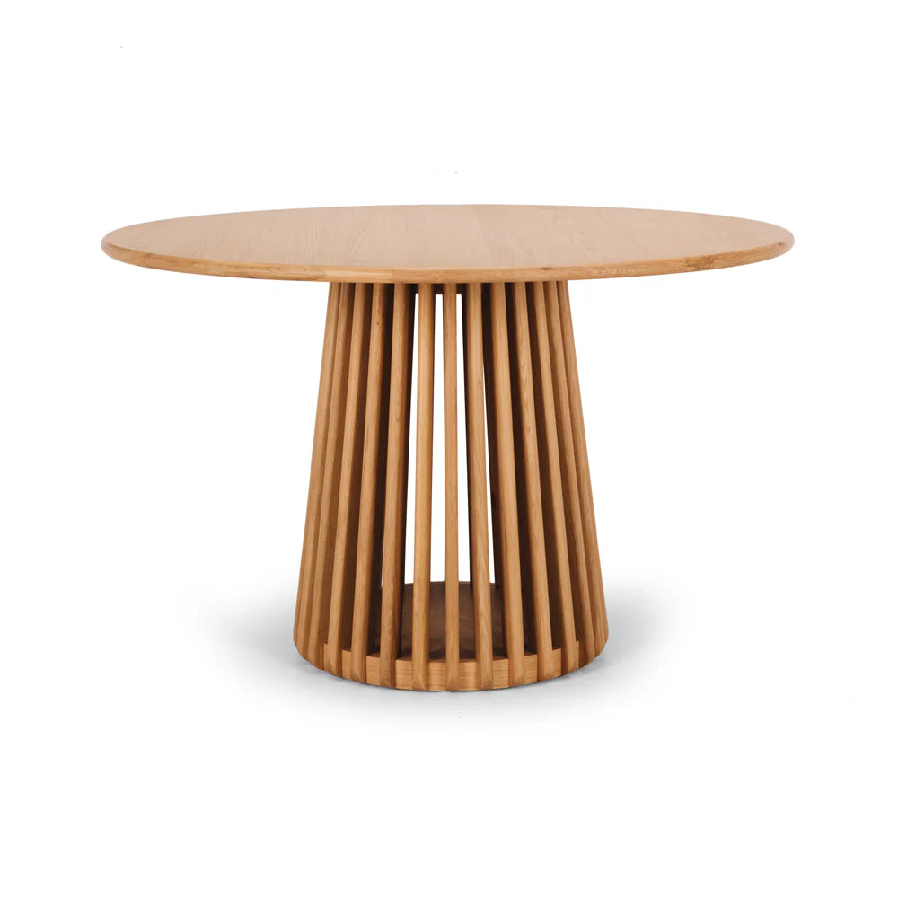 Bur Round Dining Table