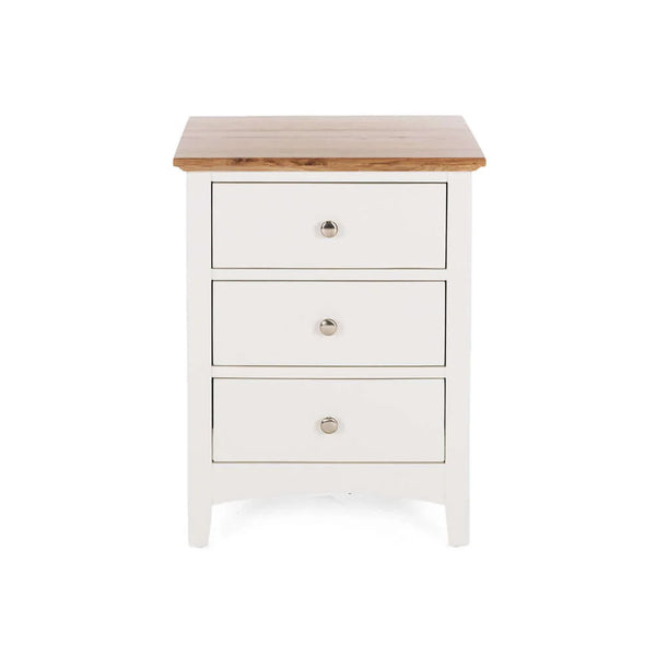 Jessica 3 Drawer Bedside